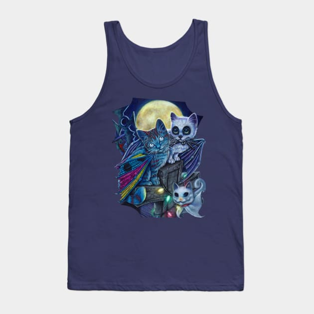 Nightmare Before Catmas Tank Top by MoniWolf